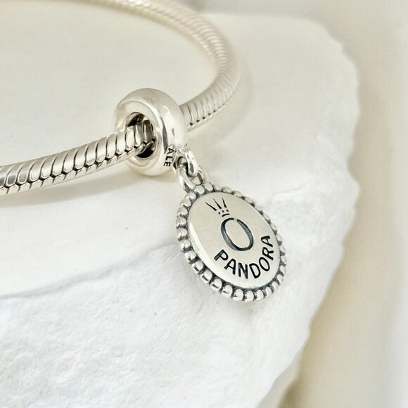 Pandora Greece Map Flag Dangle S925 Silver Charm - Picture 2 of 4